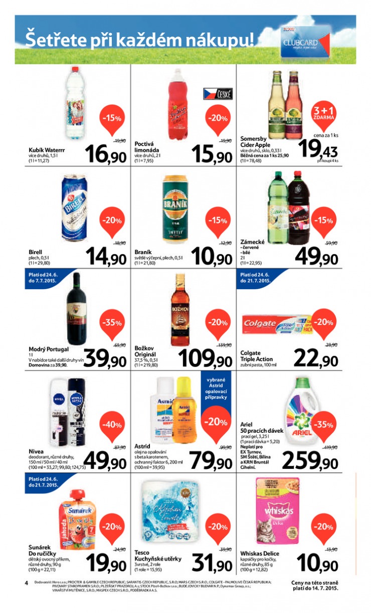let�k Tesco supermarkety od 1.7.2015 strana 1