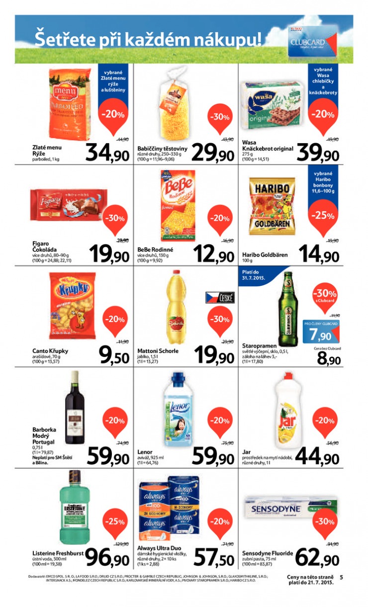 let�k Tesco supermarkety od 8.7.2015 strana 1
