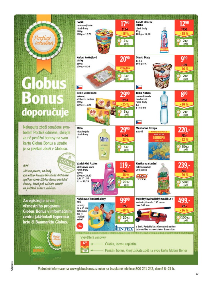 leták Globus Naše noviny od 9.7.2015 strana 1 leták Globus Naše noviny od 9.7.2015 strana 1