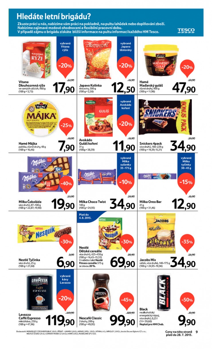 leták Tesco OD od 15.7.2015 strana 1 leták Tesco OD od 15.7.2015 strana 1