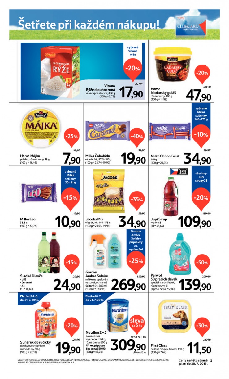 let�k Tesco supermarkety od 15.7.2015 strana 1