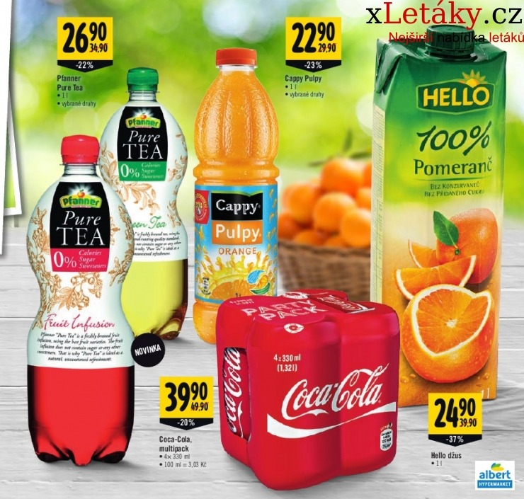leták Albert Hypermarket - nápoje akční leták strana 1 leták Albert Hypermarket - nápoje akční leták strana 1