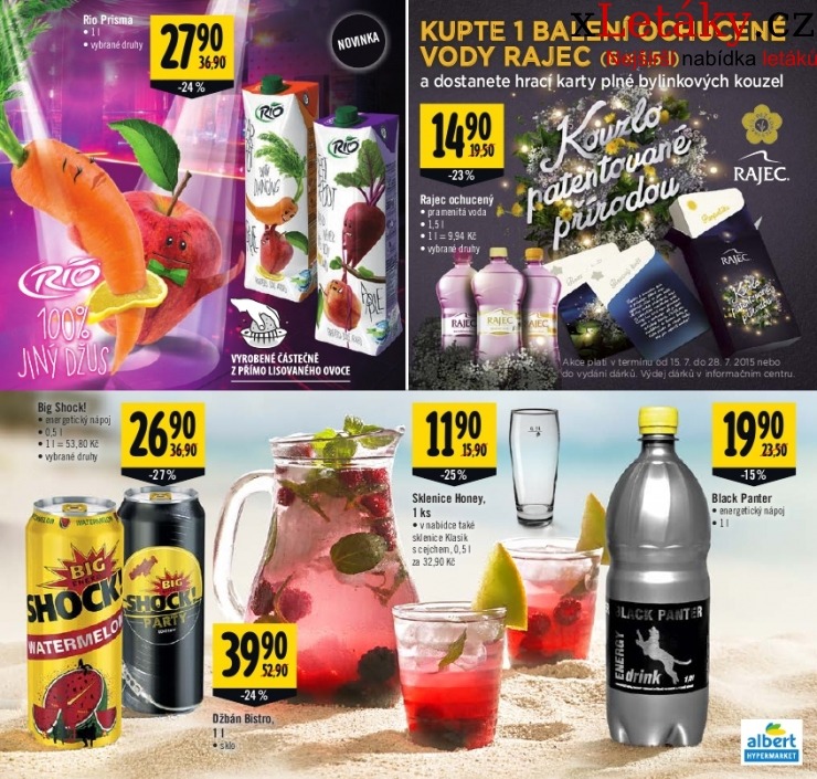 leták Albert Hypermarket - nápoje akční leták strana 1 leták Albert Hypermarket - nápoje akční leták strana 1