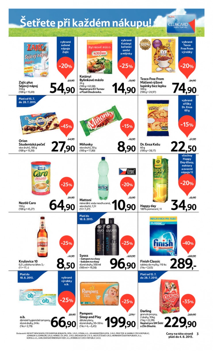 letk Tesco supermarkety od 22.7.2015 strana 1