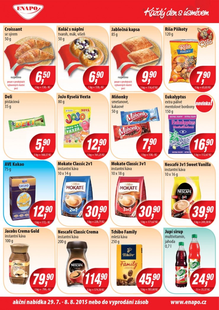 leták Enapo Akční leták od 29.7.2015 strana 1 leták Enapo Akční leták od 29.7.2015 strana 1