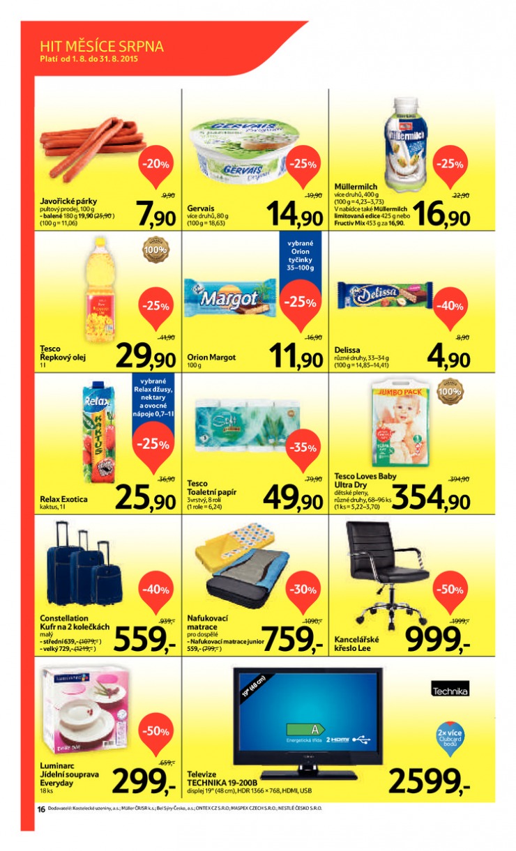 leták Tesco velké hypermarkety od 29.7.2015 strana 1 leták Tesco velké hypermarkety od 29.7.2015 strana 1