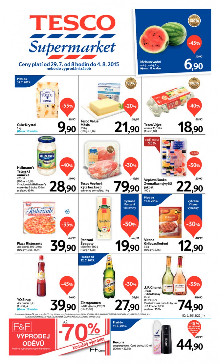 letk Tesco supermarkety od 29.7.2015 strana 1