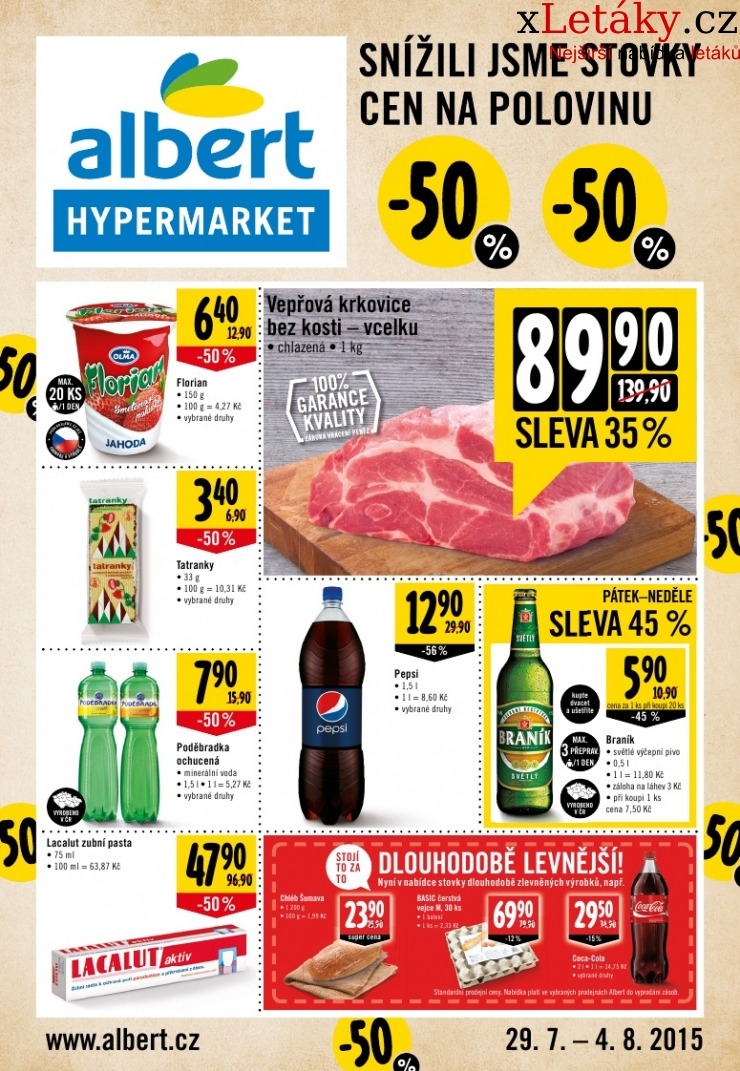 leták Albert Hypermarket leták strana 1 leták Albert Hypermarket leták strana 1