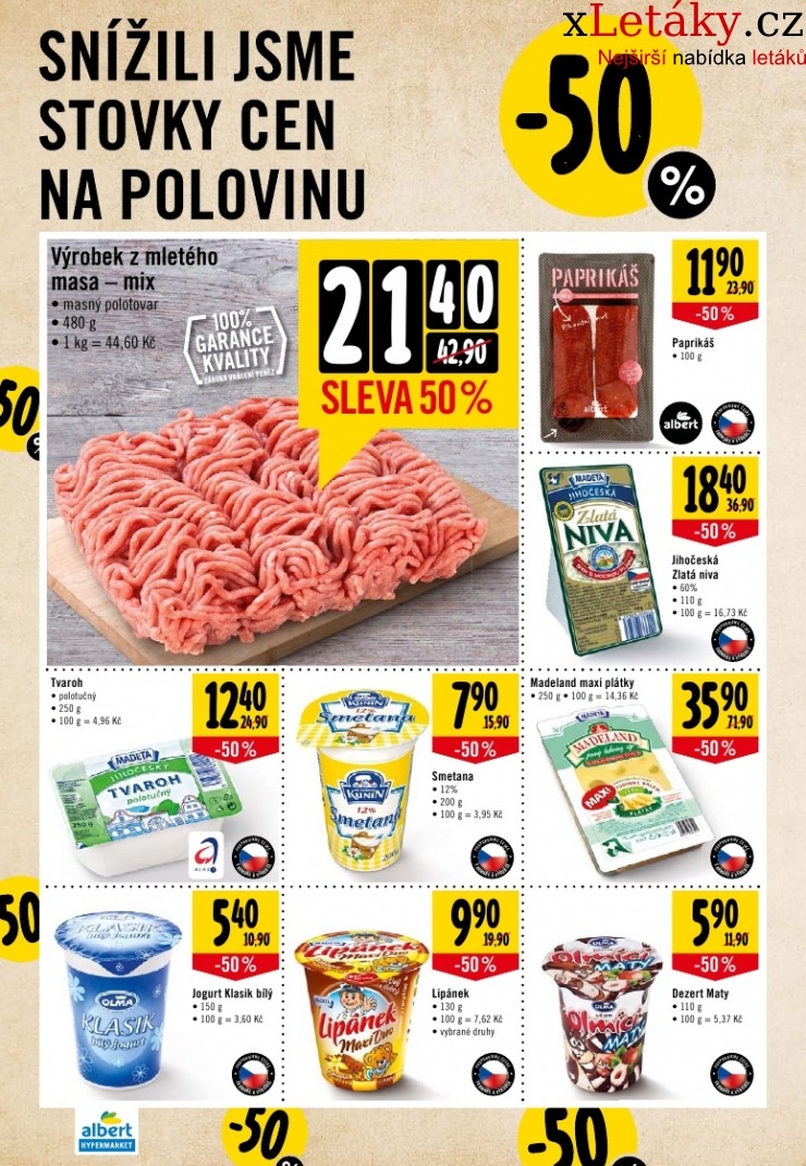 leták Albert Hypermarket leták strana 1 leták Albert Hypermarket leták strana 1