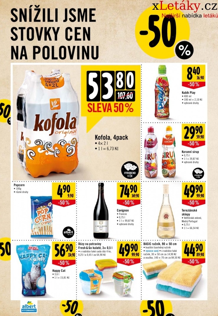 leták Albert Hypermarket leták strana 1 leták Albert Hypermarket leták strana 1