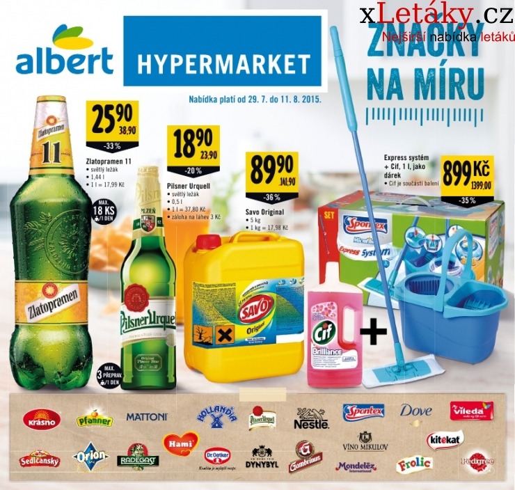 leták Albert Hypermarket - Značky na míru leták strana 1