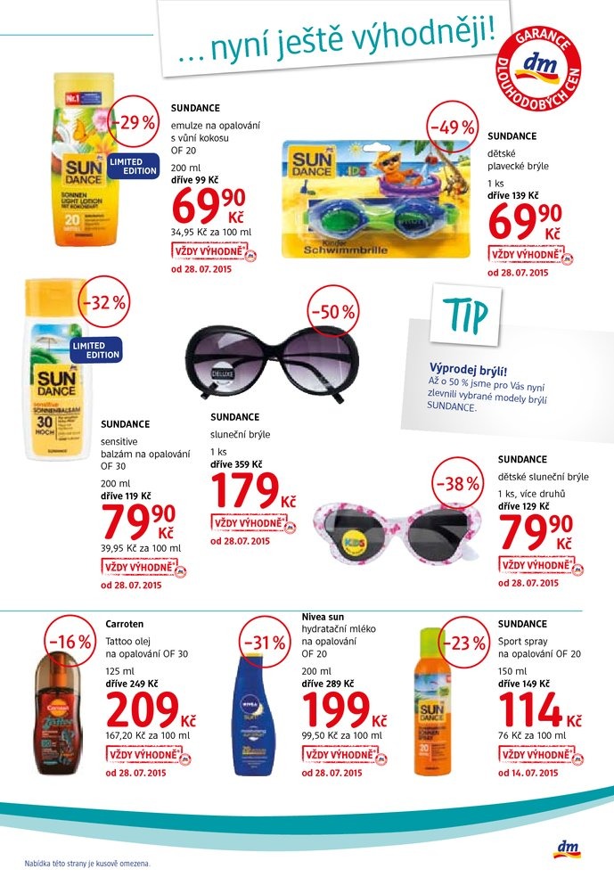 let�k DM drogerie Journal od 29.7.2015 strana 1