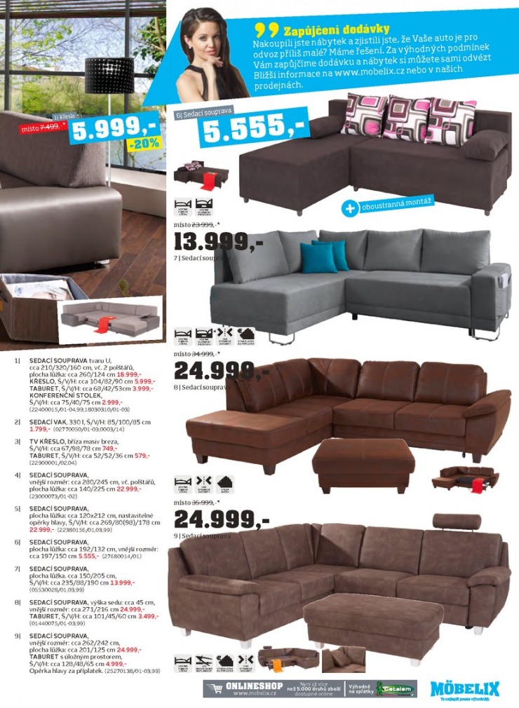 let�k Mobelix Aktu�ln� prospekt od 3.8.2015 strana 1