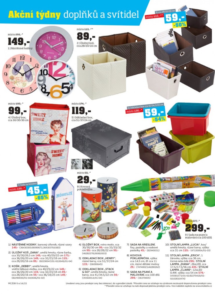 let�k Mobelix Aktu�ln� prospekt od 3.8.2015 strana 1