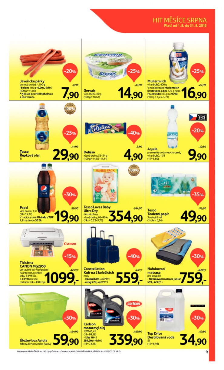leták Tesco velké hypermarkety od 5.8.2015 strana 1 leták Tesco velké hypermarkety od 5.8.2015 strana 1