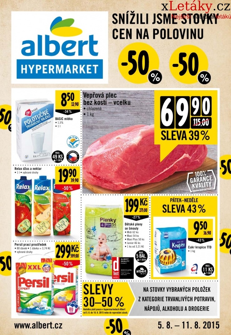 leták Albert Hypermarket leták strana 1 leták Albert Hypermarket leták strana 1