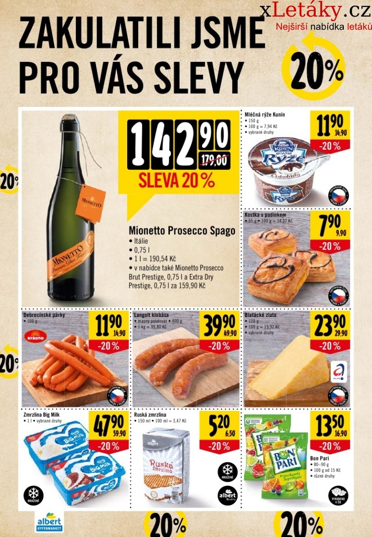 leták Albert Hypermarket leták strana 1 leták Albert Hypermarket leták strana 1